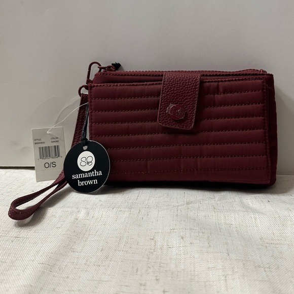 Samantha Brown Handbags - Samantha Brown Burgundy Wallet